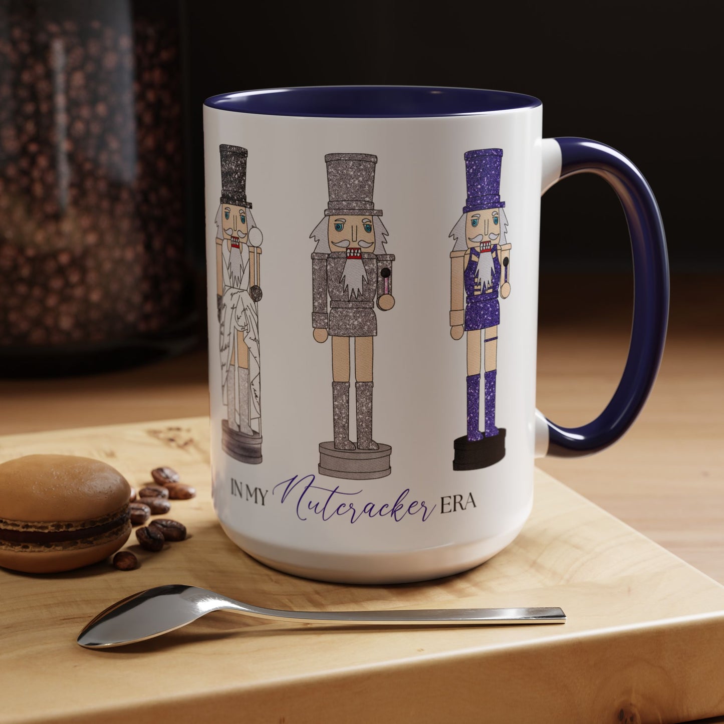In My Nutcracker Era Holiday Illustration Christmas Coffee Mug (15oz)
