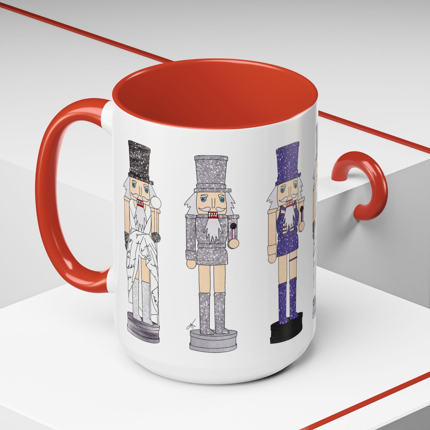 Nutcracker Holiday Eras Christmas Illustration Coffee Mug (15oz)