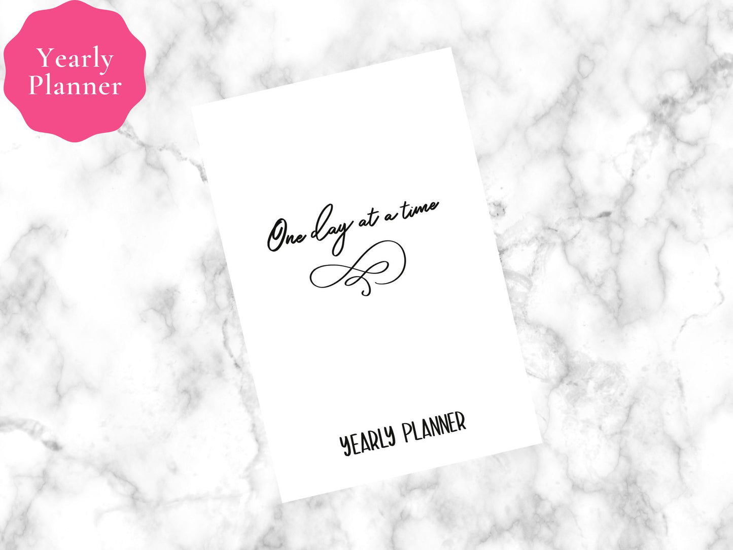 Undated Minimalist Yearly Planner
