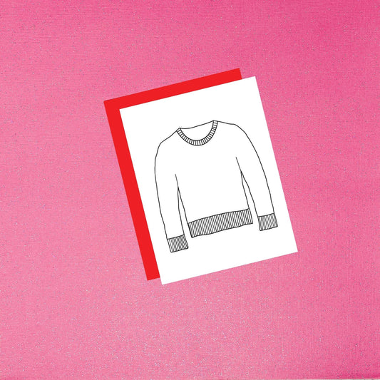 Coloring Card - Color Your Own Ugly Holiday Sweater