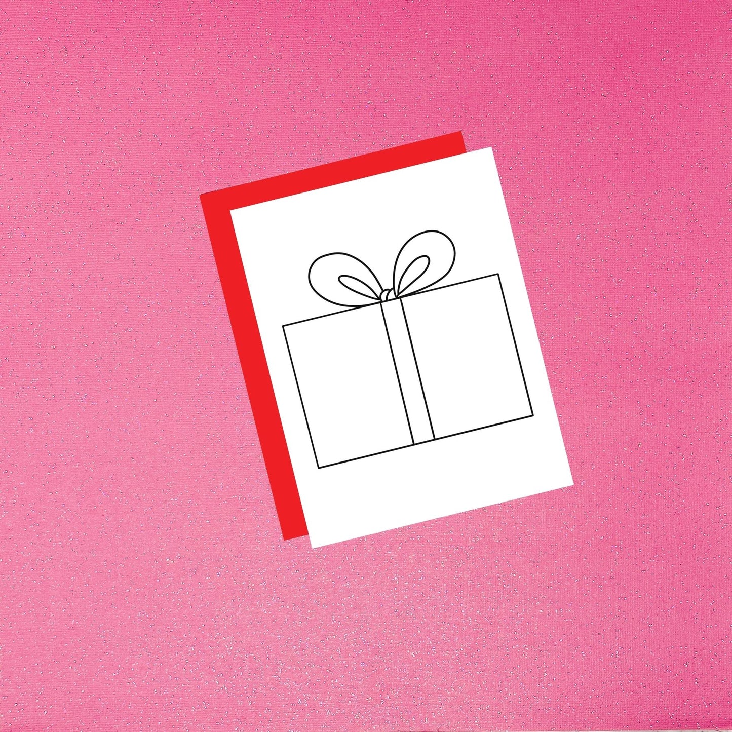 Coloring Card - Color Your Own Present