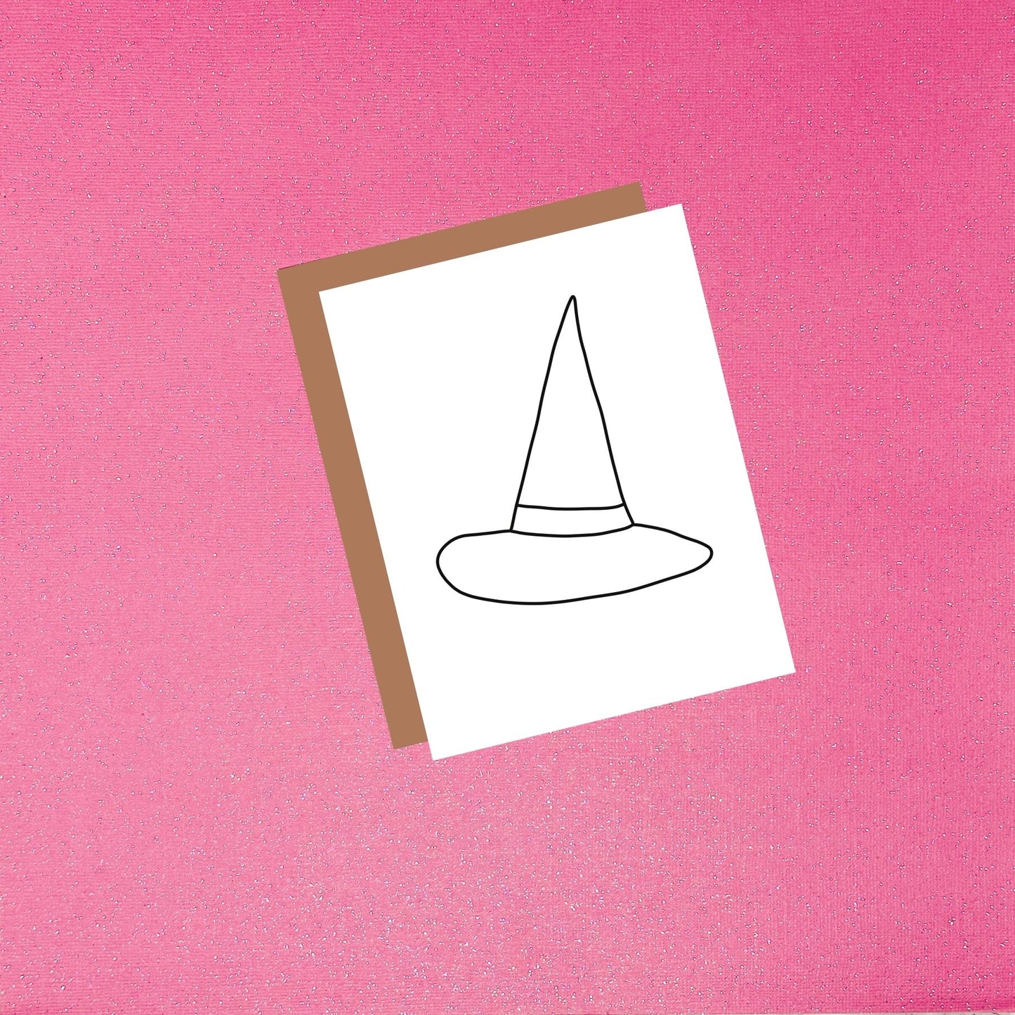 Coloring Card - Color Your Own Witch Hat