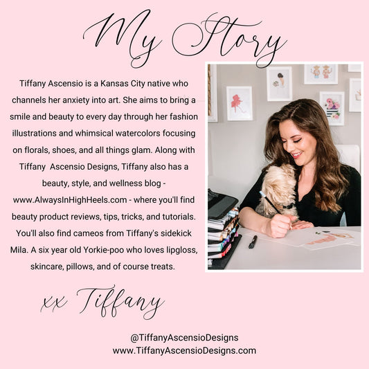 Mountain Landscape Greeting Card | Hand-Painted Watercolor Winter Card with Red Envelope | Blank Inside