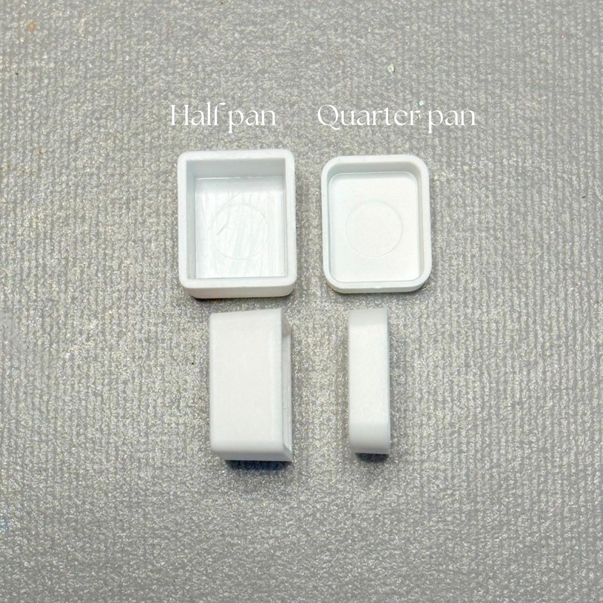 Diamond Frost Watercolor | Frosty White Shimmer Paint | Handmade Half Pan Quarter Pan Artist Pigment Paints