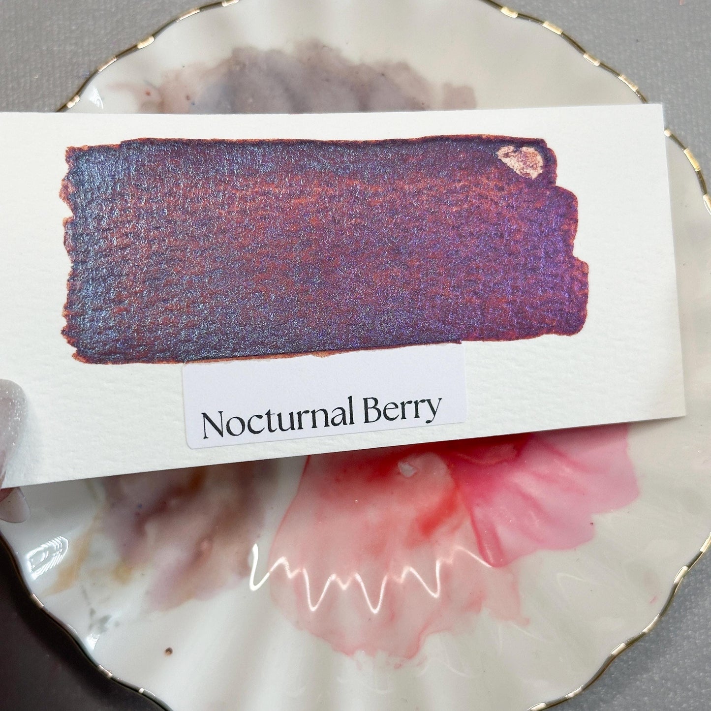 Nocturnal Berry Watercolor | Handmade Color-Shifting Paint | Shimmer Half Pan Quarter Pan Sparkle Shift Pigment Watercolor Paints