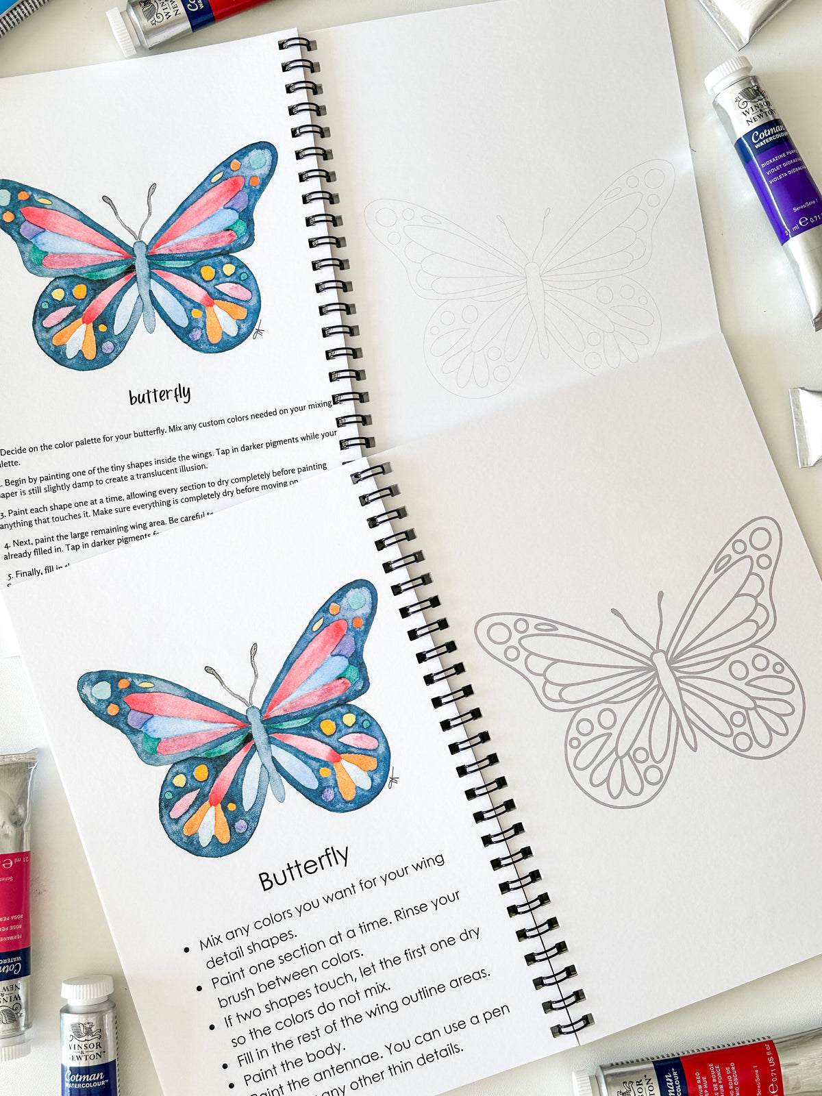 Watercolor Workbook for Beginners - Little Things Easy DIY Paintable Sketchbook