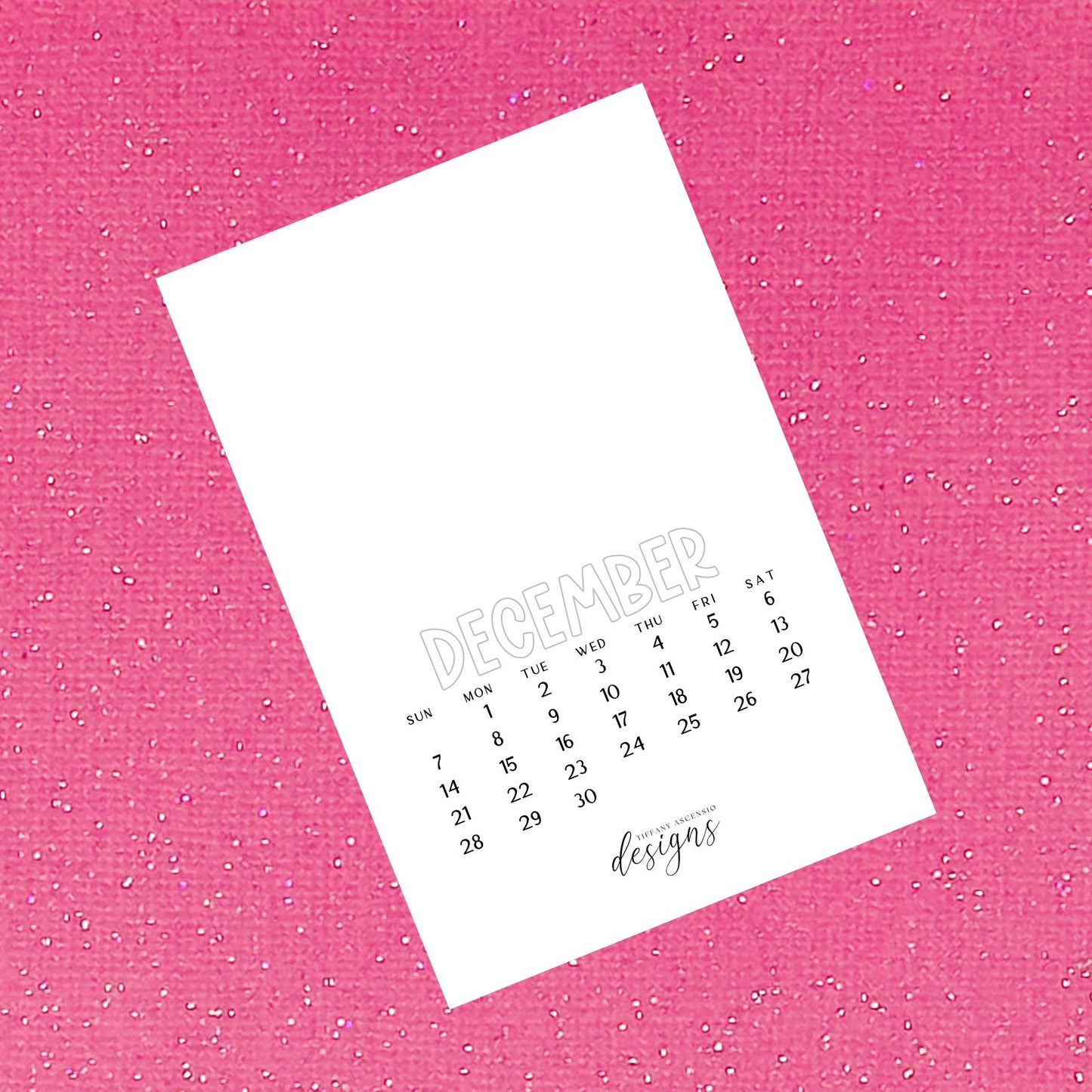 2025 DIY Desk Calendar | Watercolor Paper | Blank Monthly Pages | 4x6