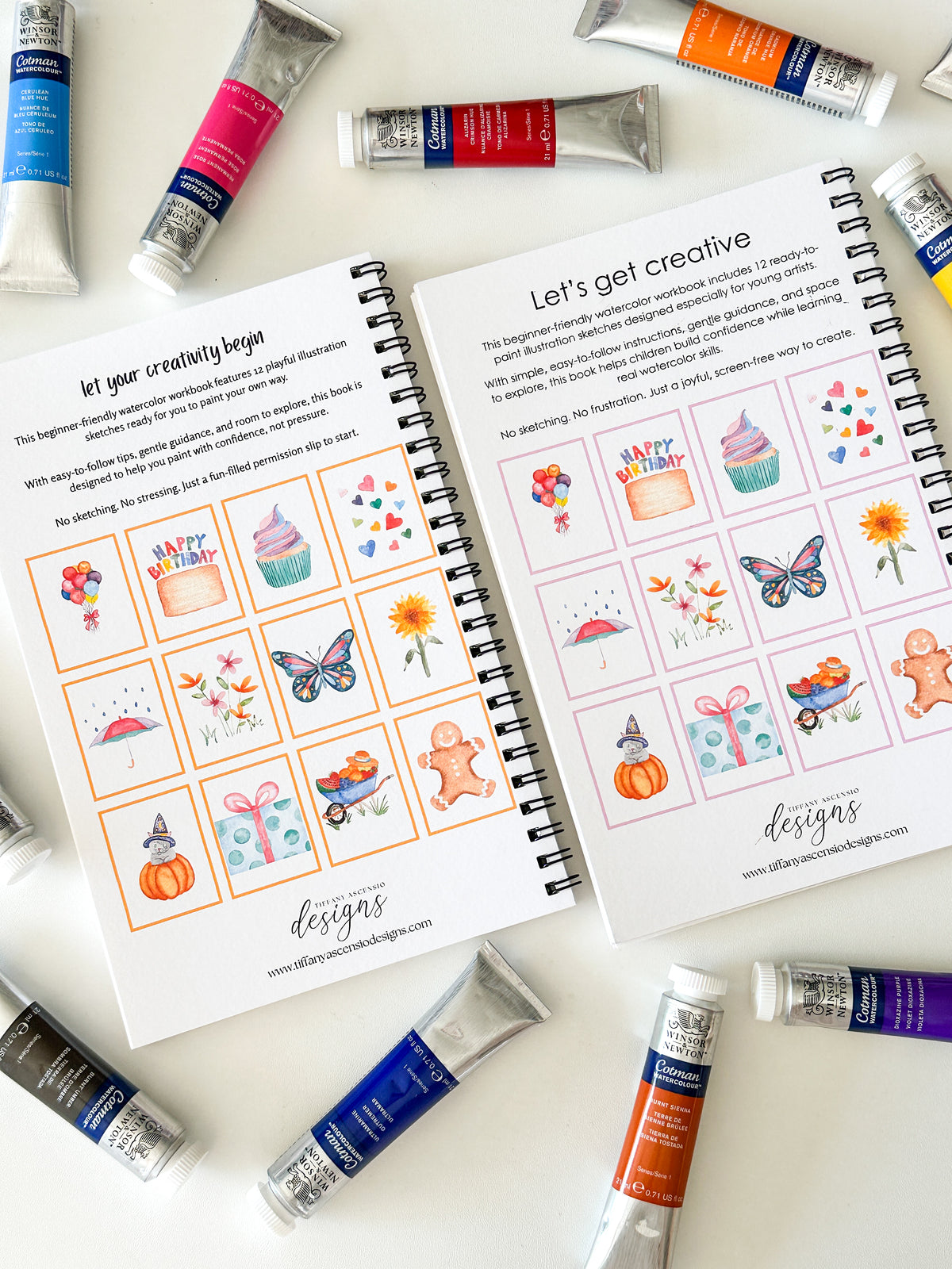 Watercolor Workbook for Beginners - Little Things Easy DIY Paintable Sketchbook