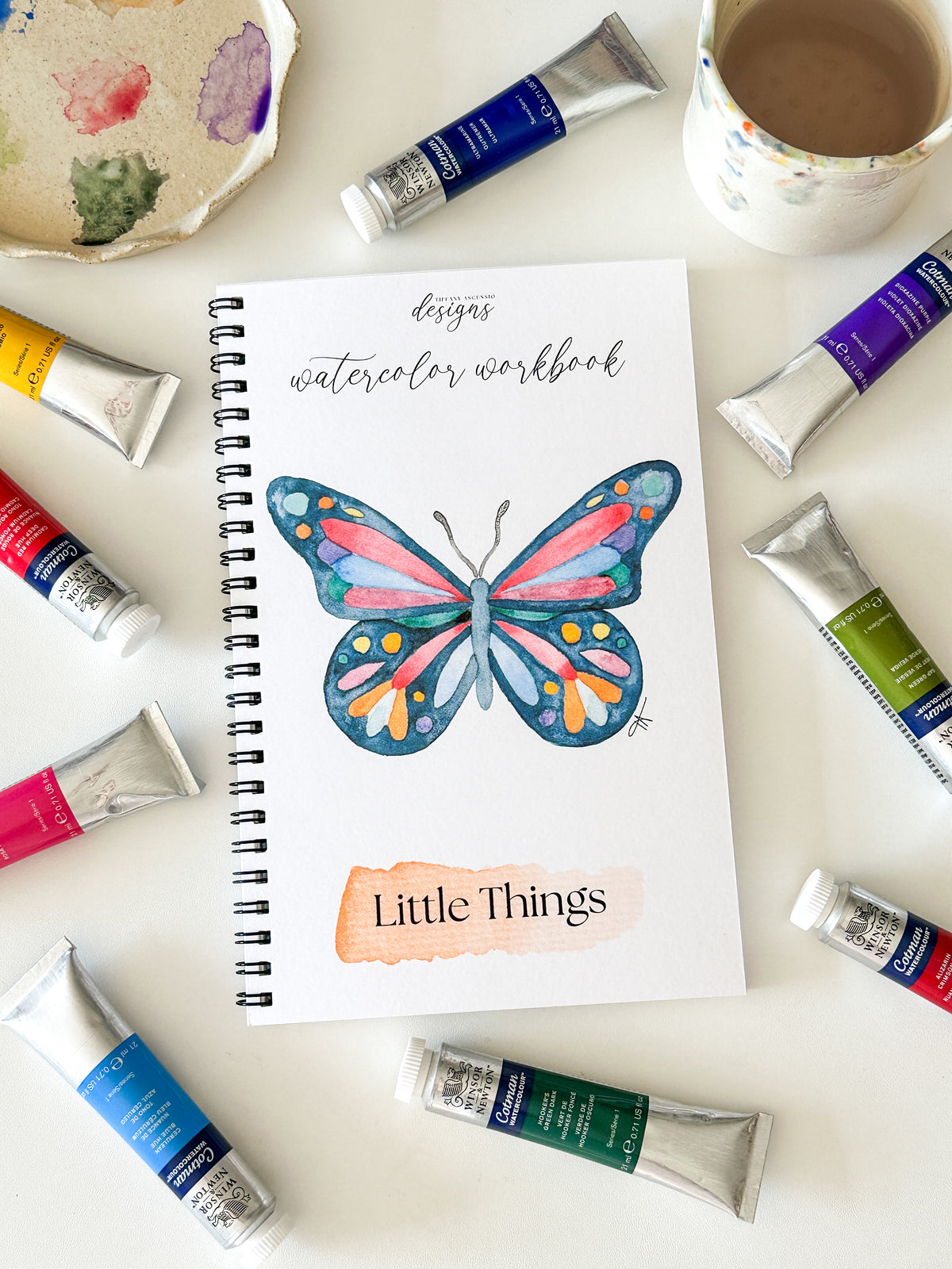 Watercolor Workbook for Beginners - Little Things Easy DIY Paintable Sketchbook