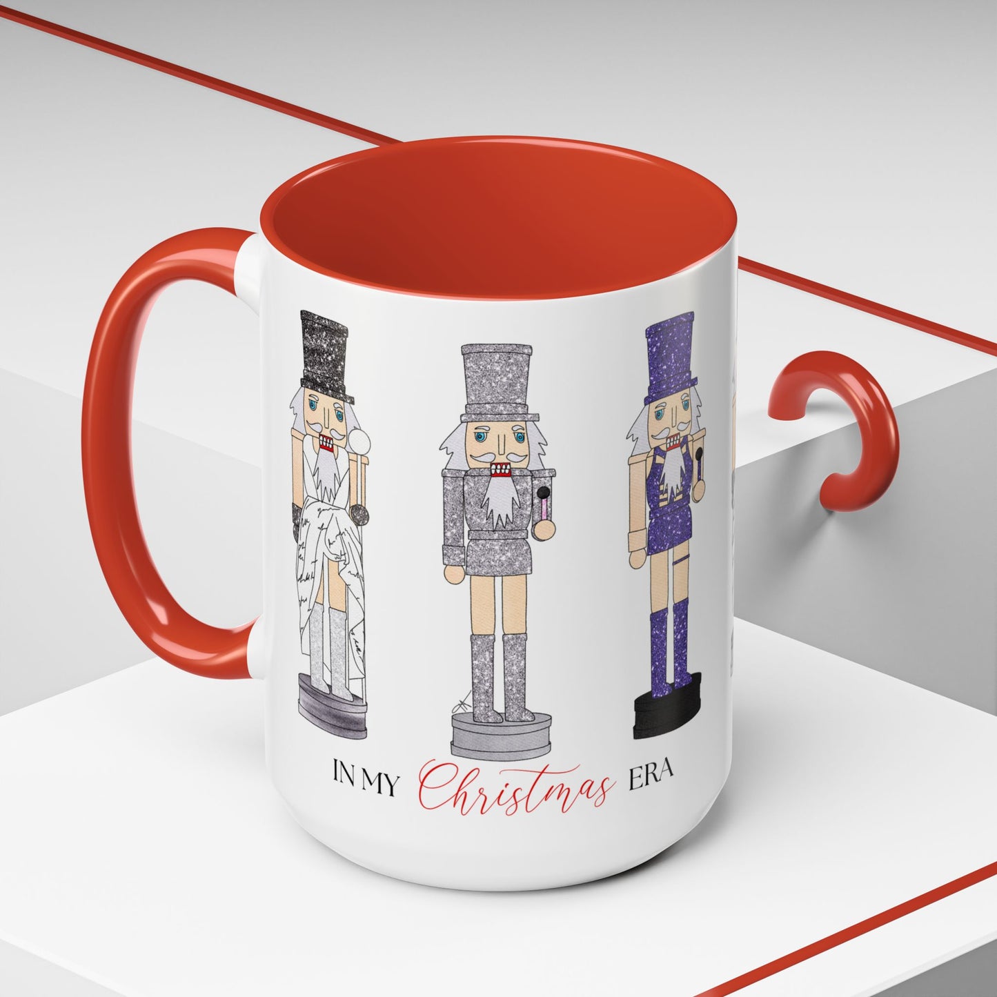 In My Christmas Era Nutcracker Holiday Illustration Coffee Mug (15oz)