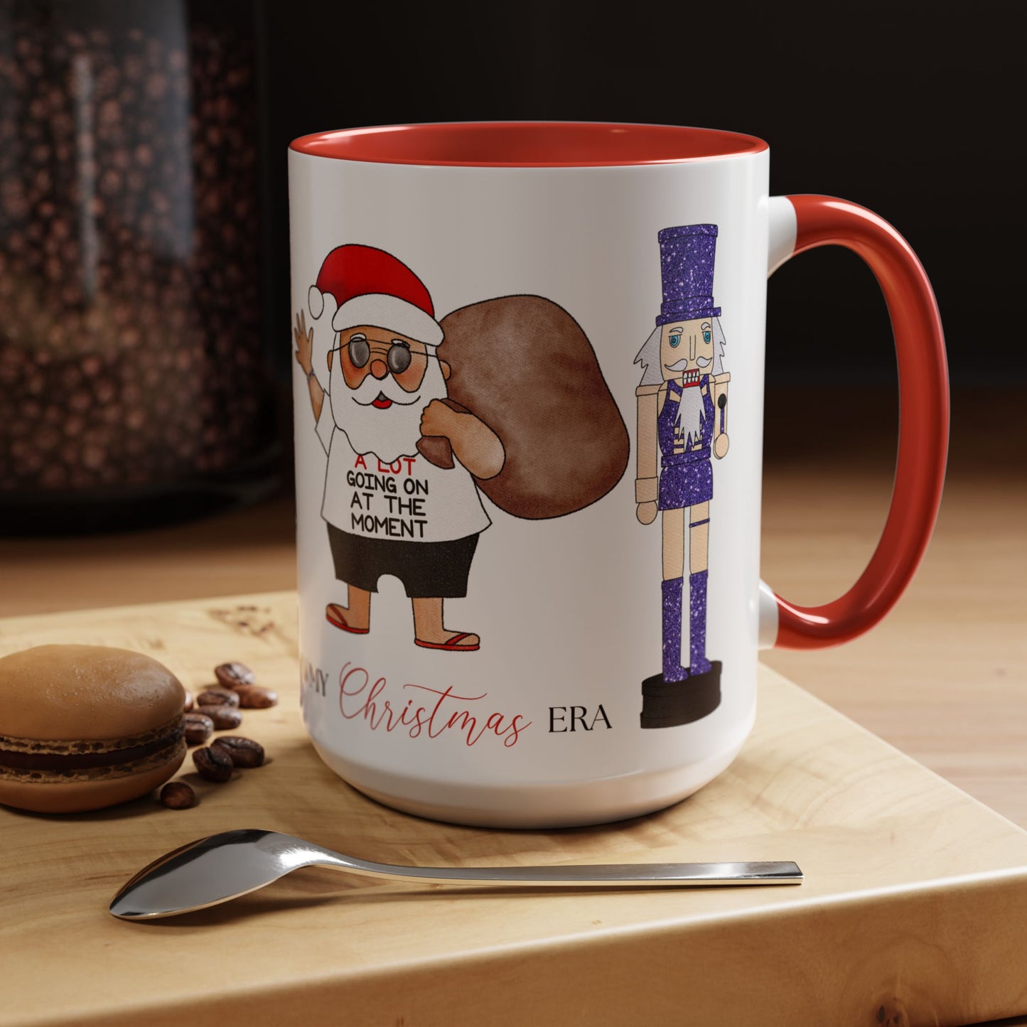 In My Christmas Era Holiday Illustration Coffee Mug (15oz)