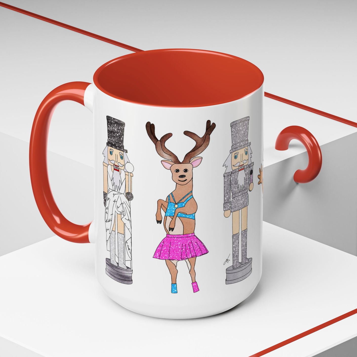 Holiday Eras Christmas Illustration Coffee Mug (15oz)