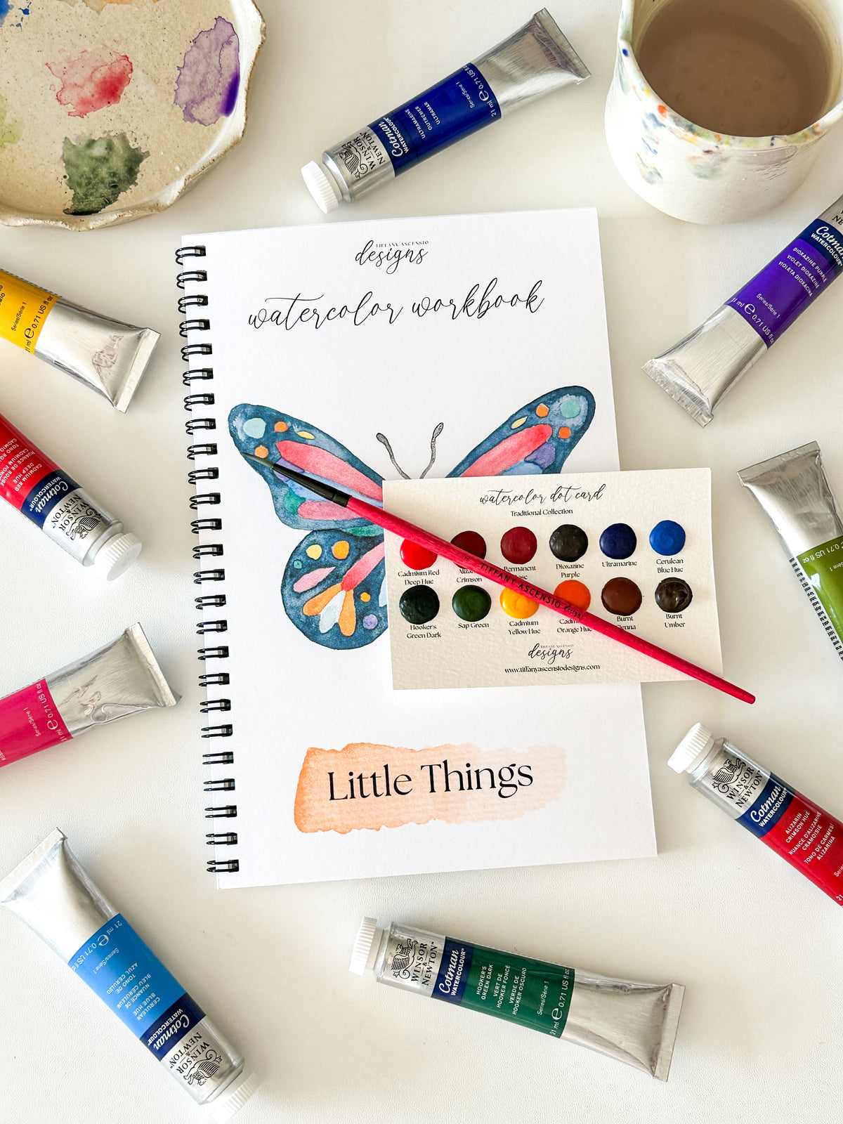 Watercolor Workbook for Beginners - Little Things Easy DIY Paintable Sketchbook