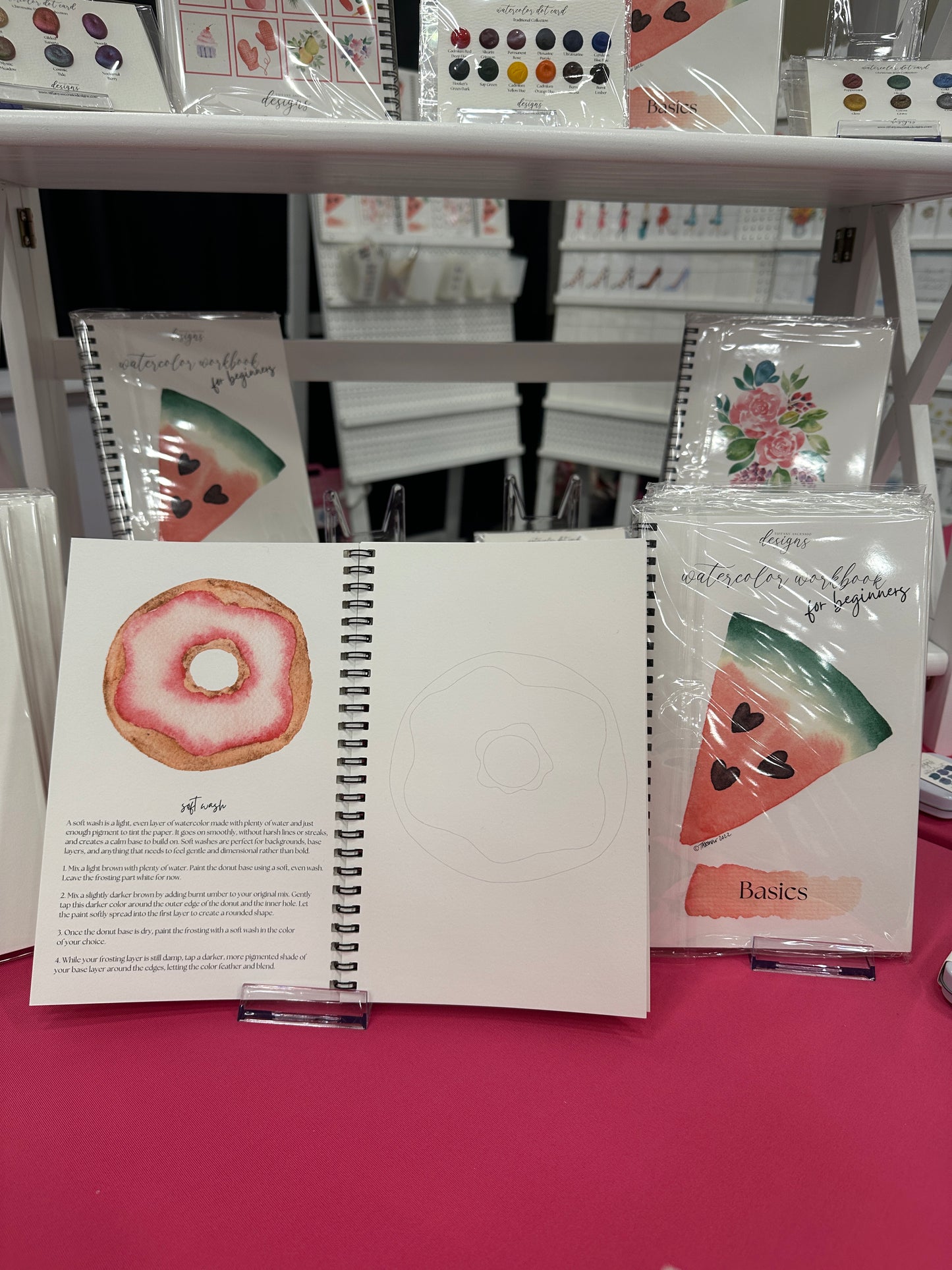 Watercolor Basics Workbook for Beginners - DIY Paintable Sketchbook