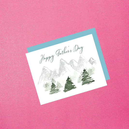 Father’s Day Card - Happy Father’s Day (Mountains)