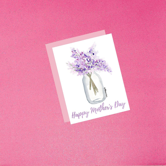 Mother’s Day Card - Happy Mother’s Day Floral (Purple)