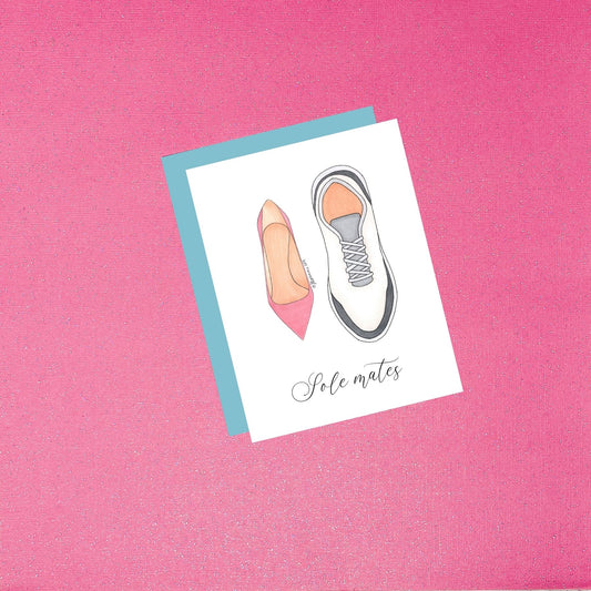 Sole Mates - His and Hers Shoes - Wedding Anniversary Love Card