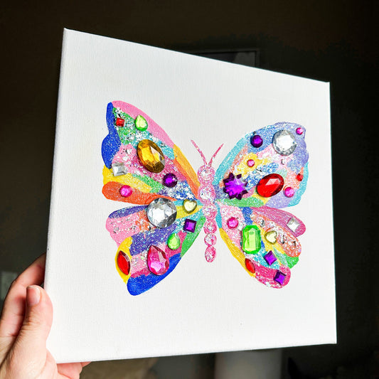 Sparkle Butterfly Painting Class - Sunday April 14, 2024