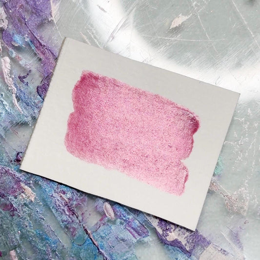 Mystic Orchid Watercolor | Orchid Shimmer Paint | Handmade Half Pan Quarter Pan Artist Pigment Paints